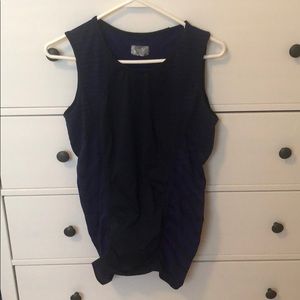 Purple and black athletic tank